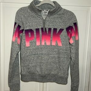 Pink BRAND Quarter Zip Sweatshirt, Size S